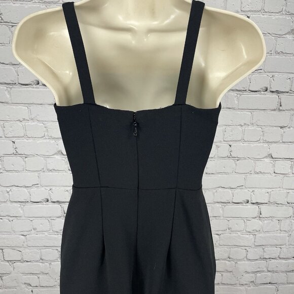 AZAZIE Black Sleeveless Slit Padded Bridesmaid Prom Formal Maxi Dress Size A0 - Picture 7 of 12